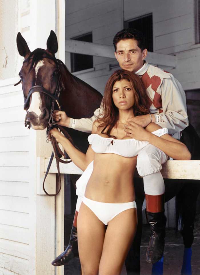 Rita and José Santos, and Ben the Pony in Saratoga, 2004 :: Richard Corman/SI